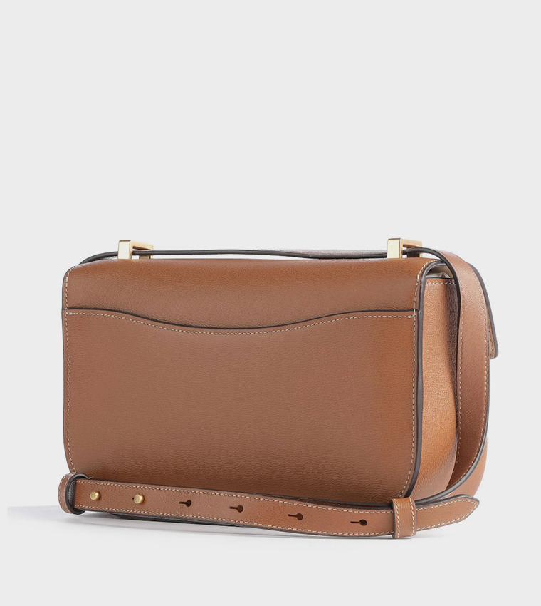 Textured Flap Crossbody Bag