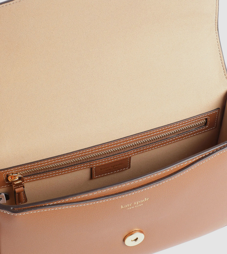Textured Flap Crossbody Bag