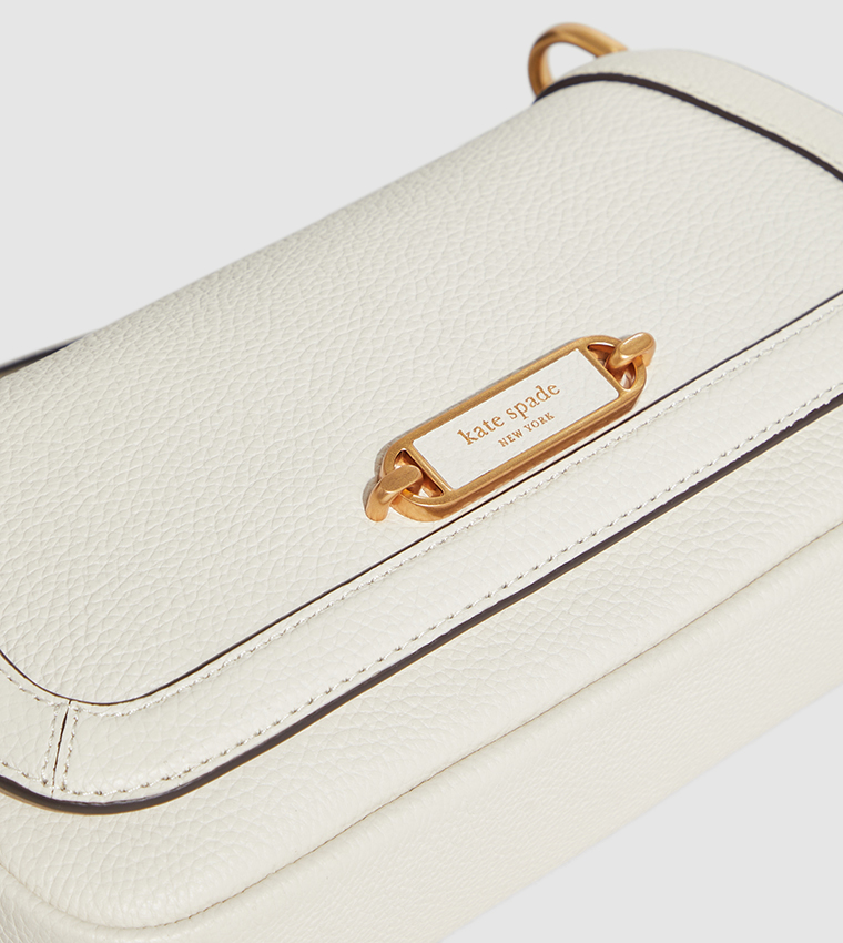 Textured Flap Closure Shoulder Bag