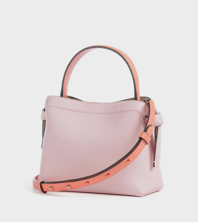 Textured Top Handle Bag