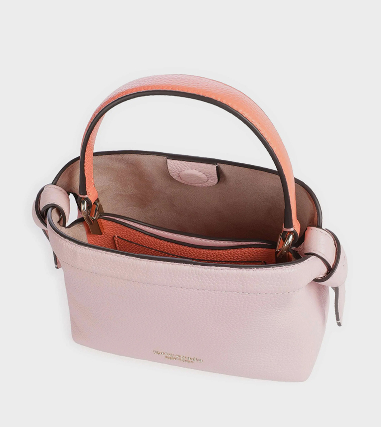 Textured Top Handle Bag
