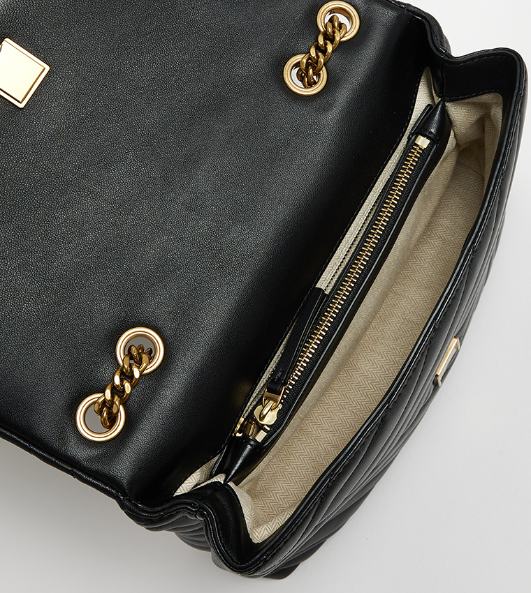KIRA Quilted Flap Convertible Shoulder Bag