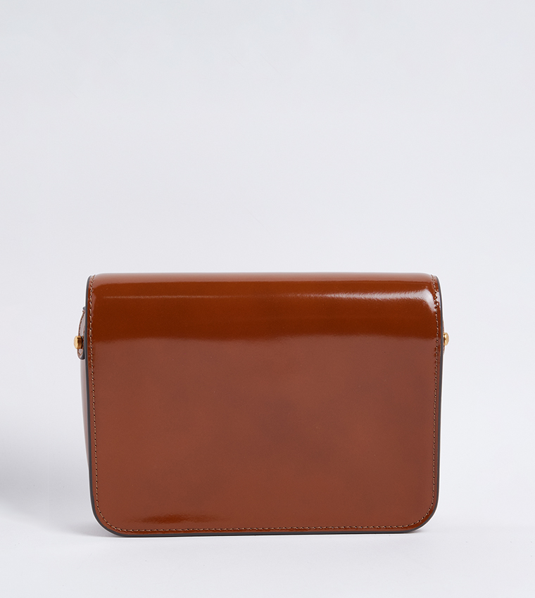 ROBINSON SPAZZOLATO Textured Flap Convertible Shoulder Bag