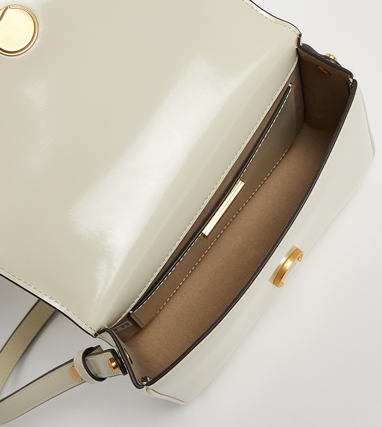 ROBINSON SPAZZOLATO Textured Flap Convertible Shoulder Bag