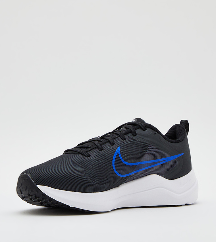 Buy Nike Downshifter 12 Logo Printed Lace Up Shoes In Black 6thStreet UAE