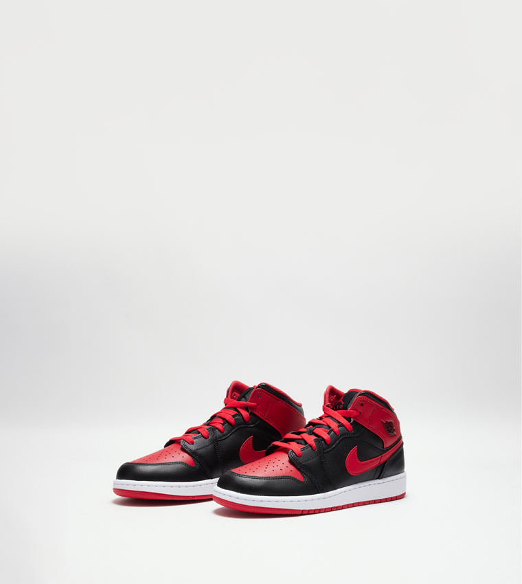 Buy Nike Jordan 1 Mid Top Sneakers In Red 6thStreet Bahrain