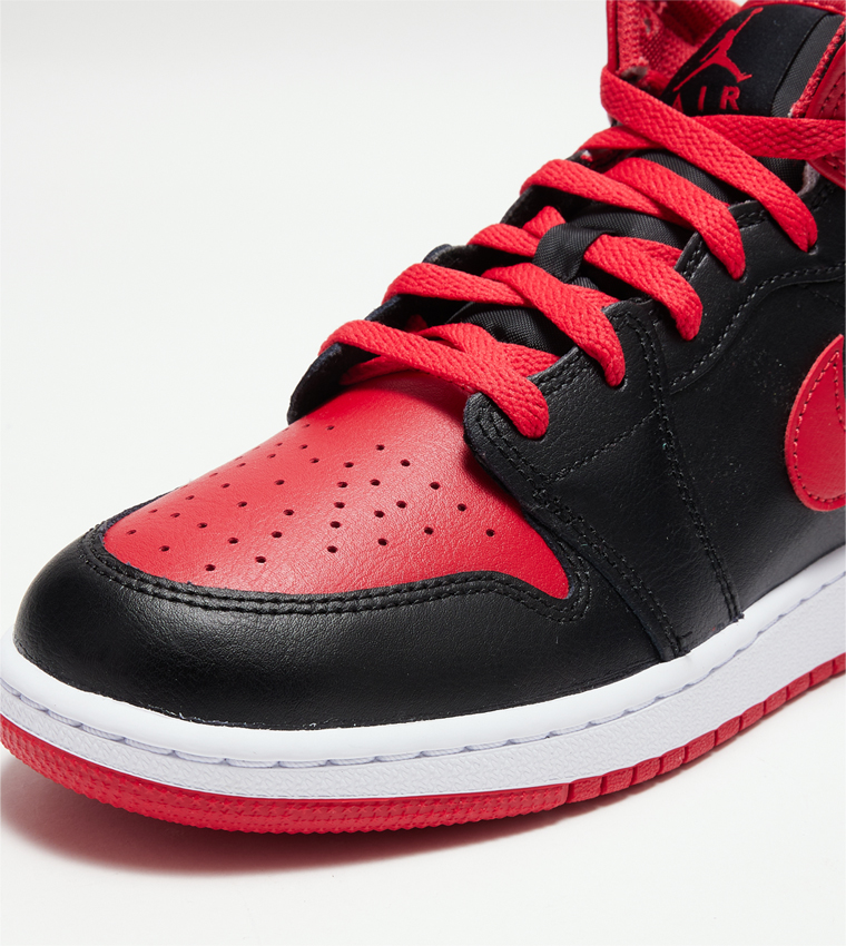 Buy Nike Jordan 1 Mid Top Sneakers In Red 6thStreet Bahrain