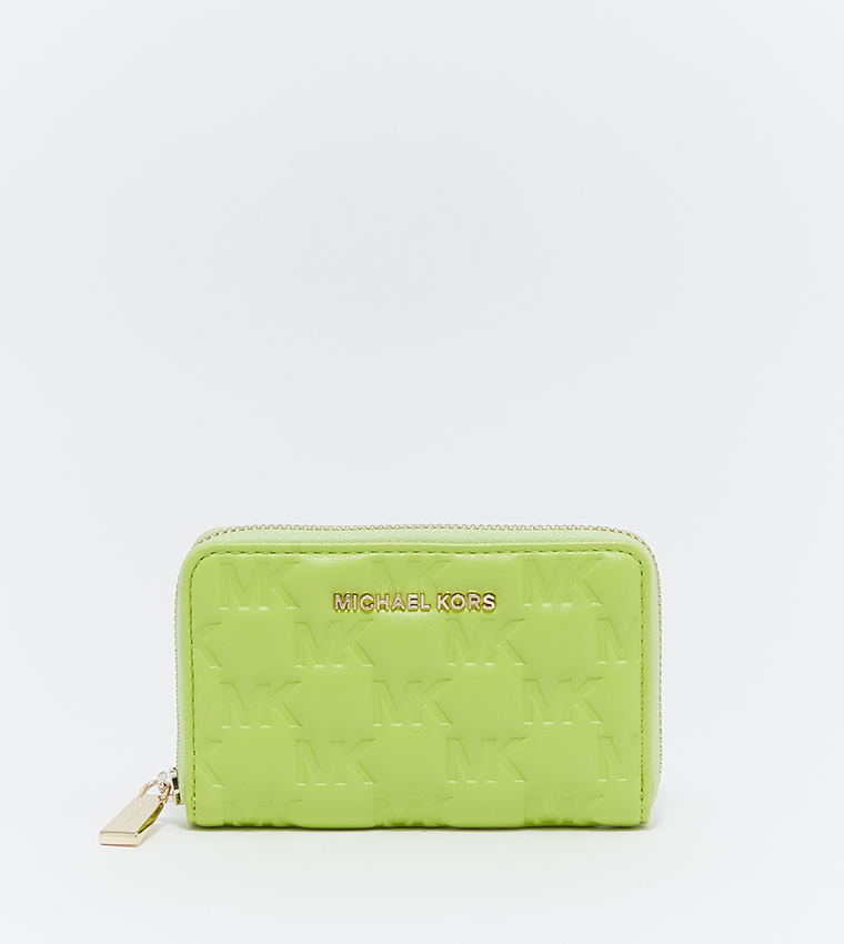 Lime green discount michael kors wallet