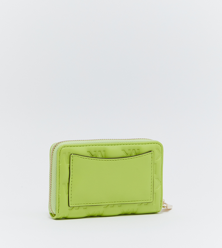 Michael kors neon online yellow wallet