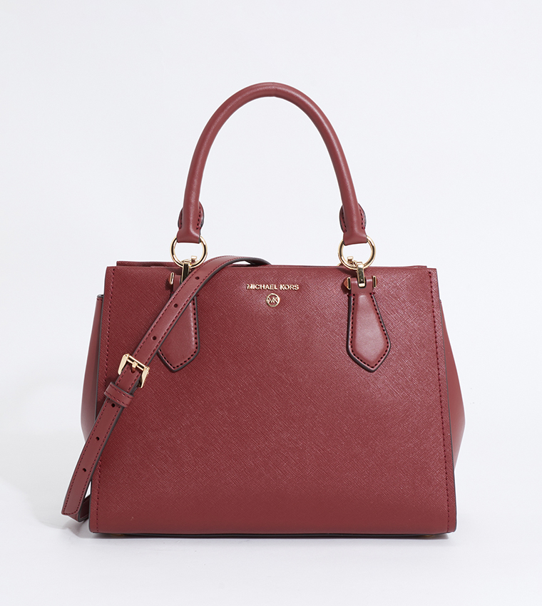 Michael kors maroon on sale satchel