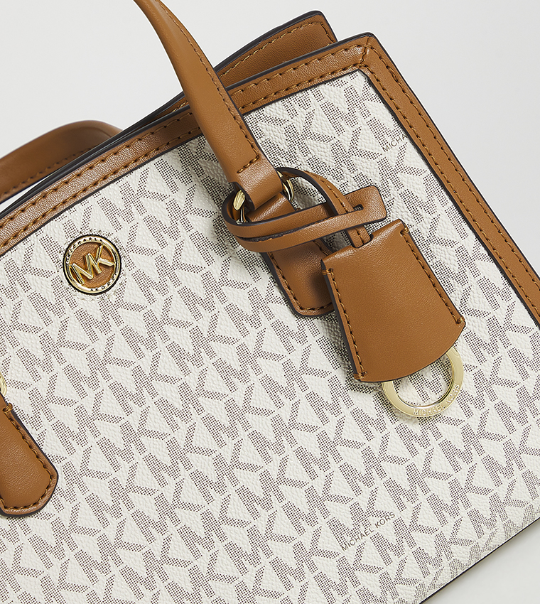 Monogram Patterned Satchel Bag