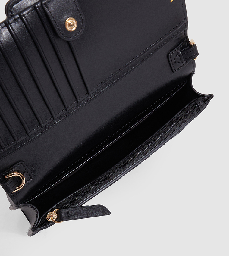 HEATHER Monogram Detail Wallet with Sling