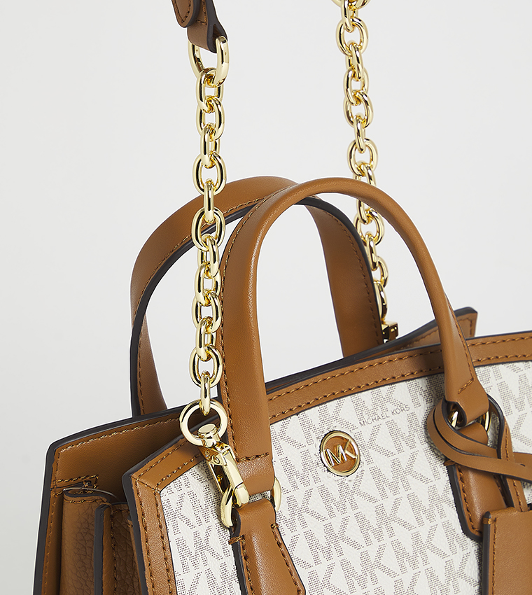 Monogram Patterned Handheld Bag with Sling