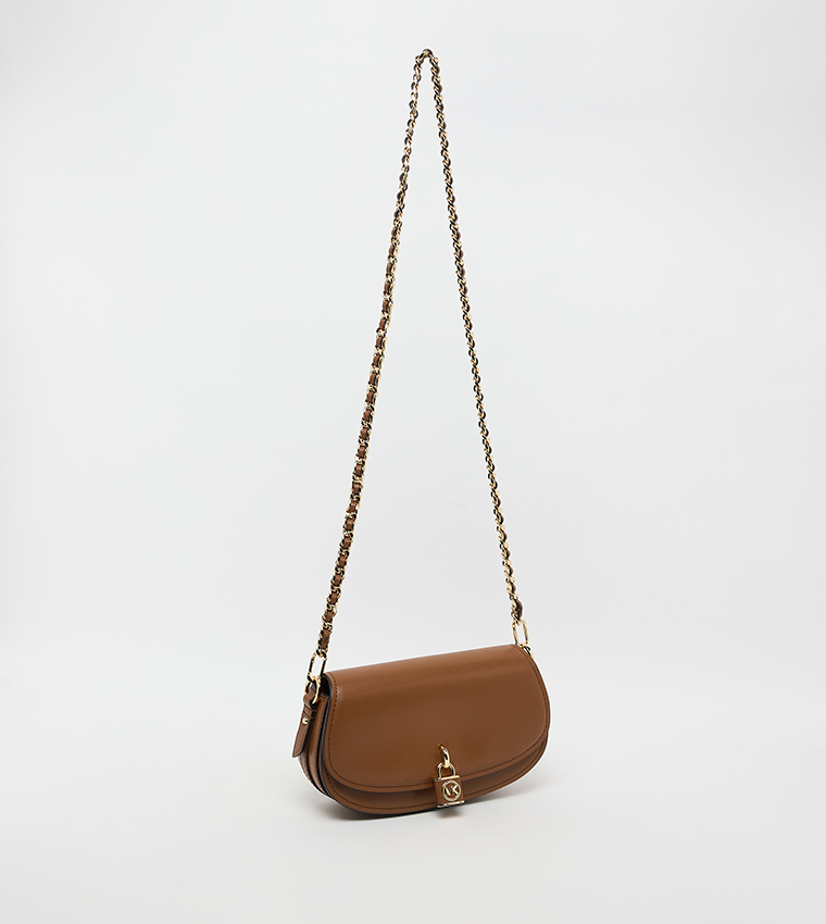 MILA Logo Detail Flap Crossbody Bag