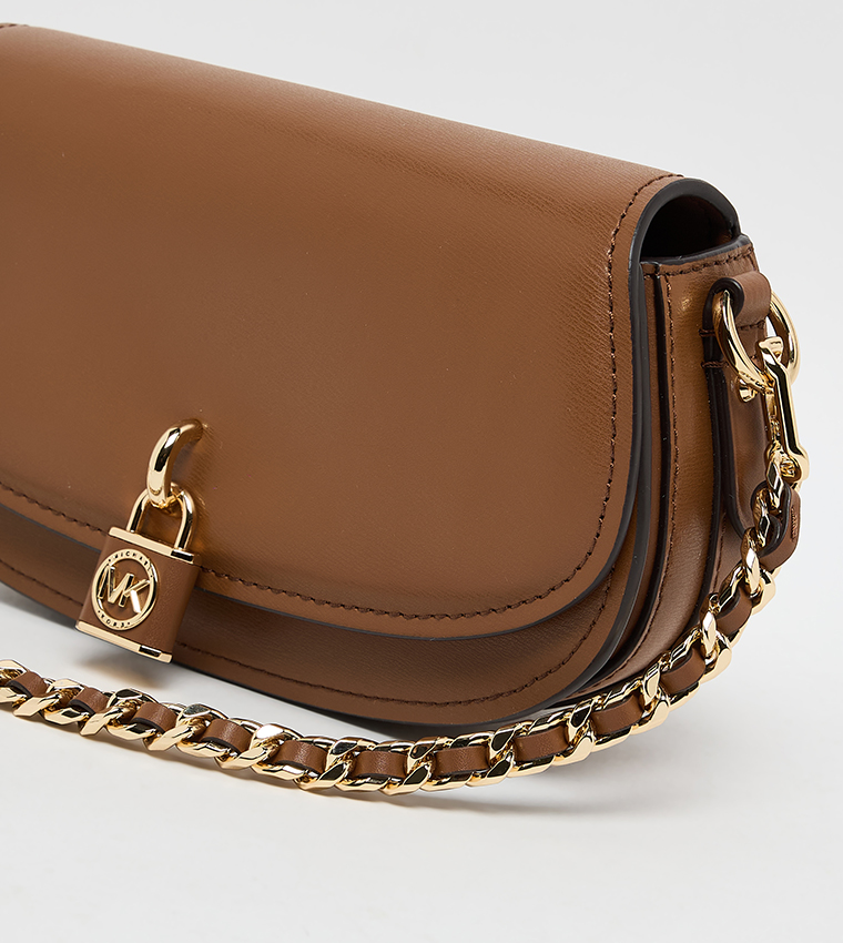 MILA Logo Detail Flap Crossbody Bag
