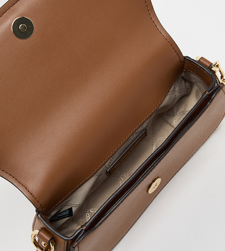 MILA Logo Detail Flap Crossbody Bag