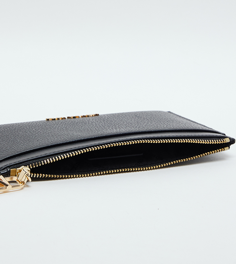 Textured Zippered Wallet