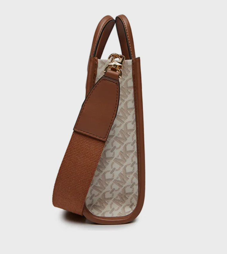 Monogram Patterned Mini Tote Bag