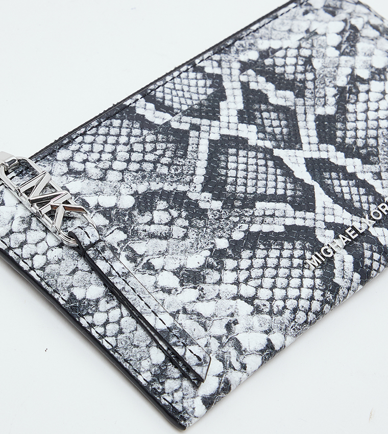 Snakeskin Zippered Wallet
