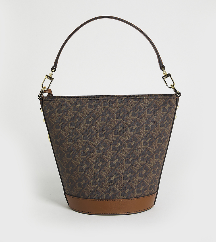 Monogram Patterned Bucket Bag
