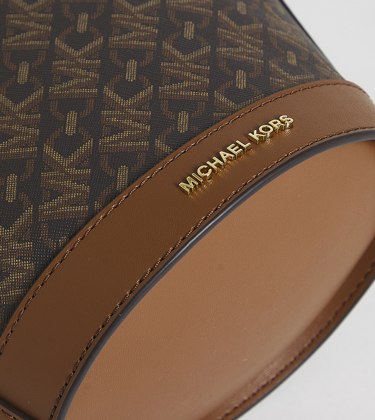 Monogram Patterned Bucket Bag