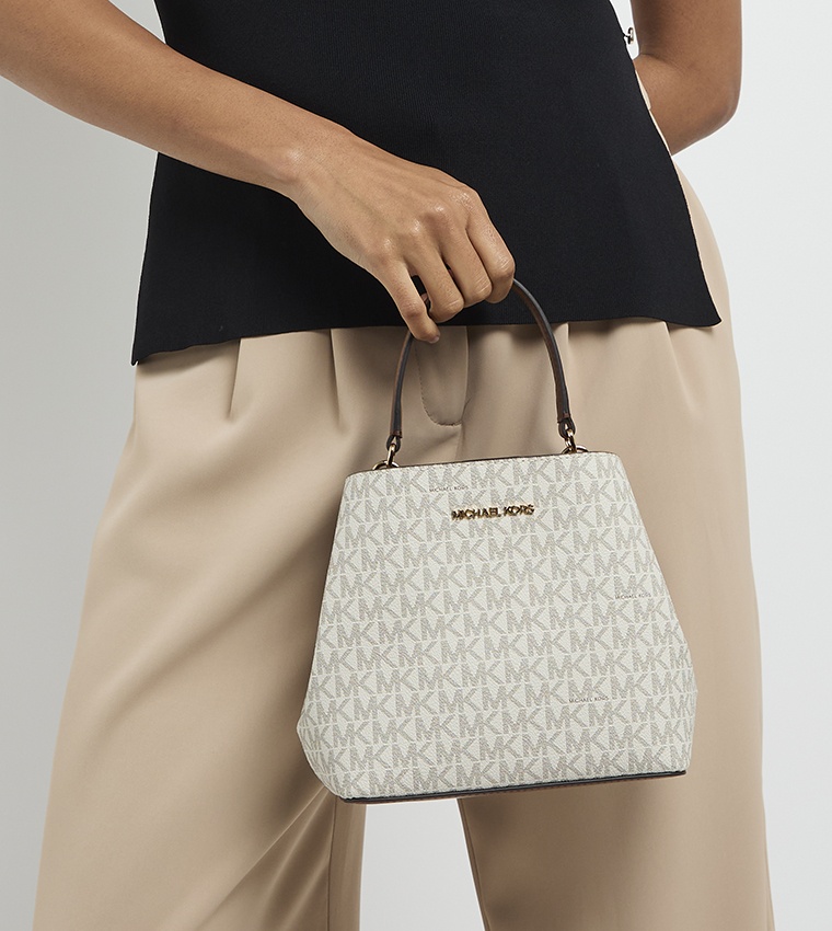 PRATT Monogram Satchel Bag