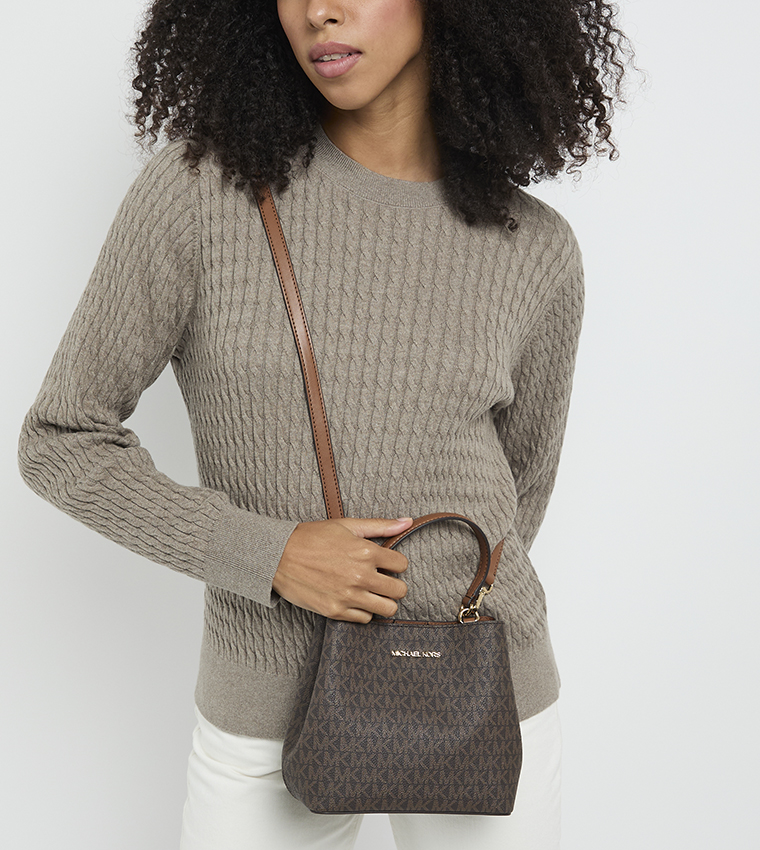 PRATT Monogram Satchel Bag