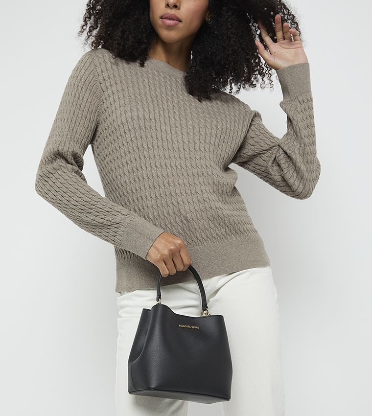 PRATT Logo Detail Satchel Bag