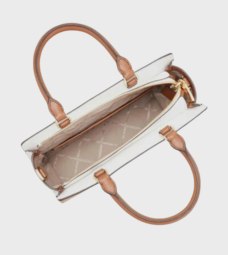 Color Block Satchel Bag