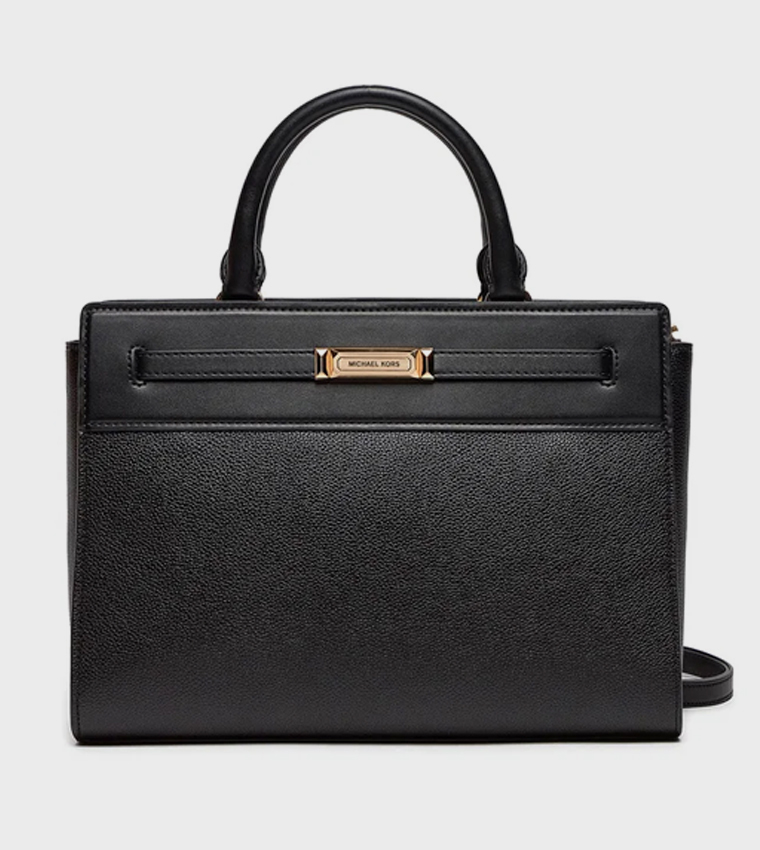 Textured Satchel Bag