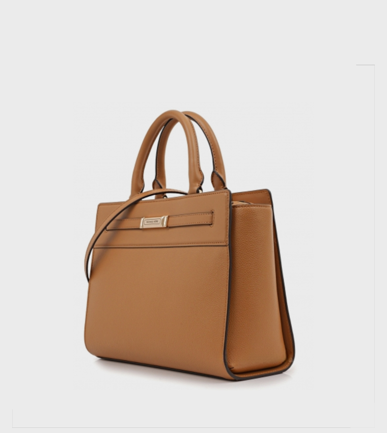 Textured Satchel Bag