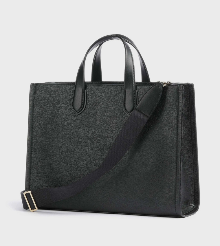 Monogram Embossed Tote Bag