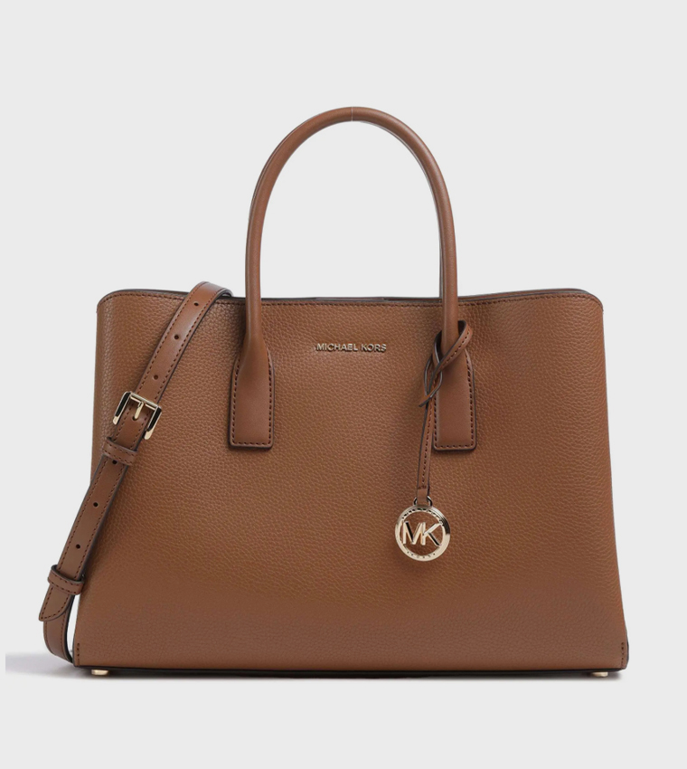 Textured Satchel Bag