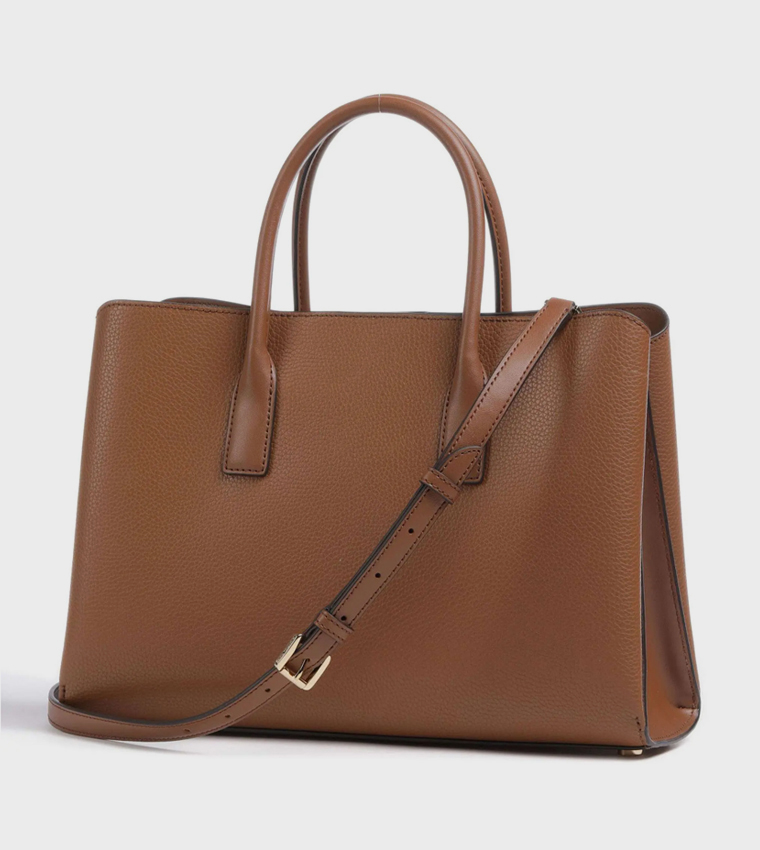 Textured Satchel Bag