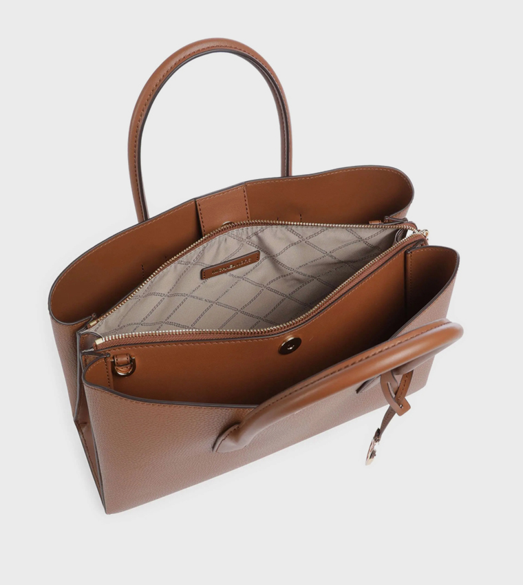 Textured Satchel Bag