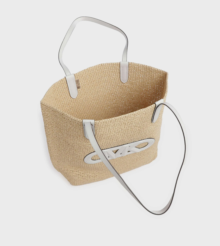 Signature Raffia Shoulder Bag