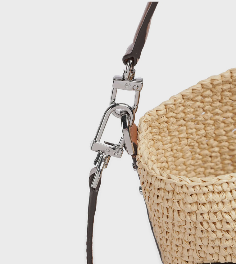 Raffia Bucket Bag