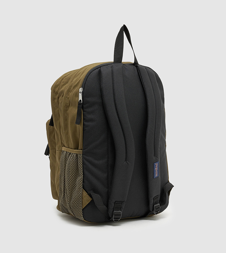 Logo Badge Zipper Backpack