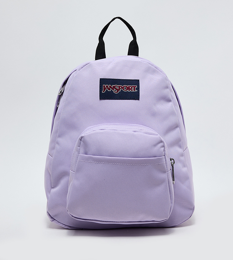 Label Detail Front Pocket Backpack