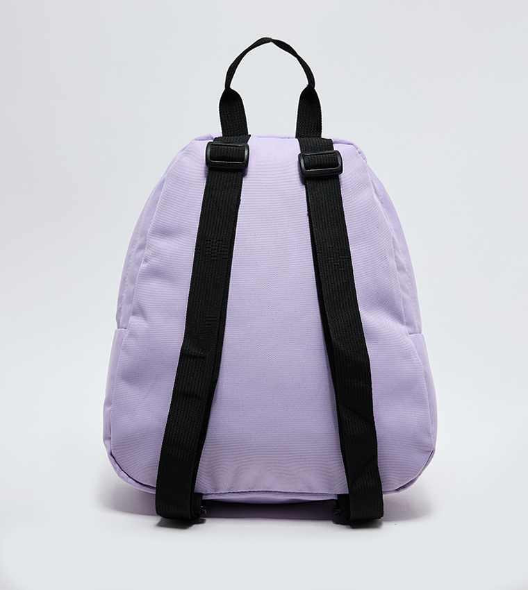 Label Detail Front Pocket Backpack