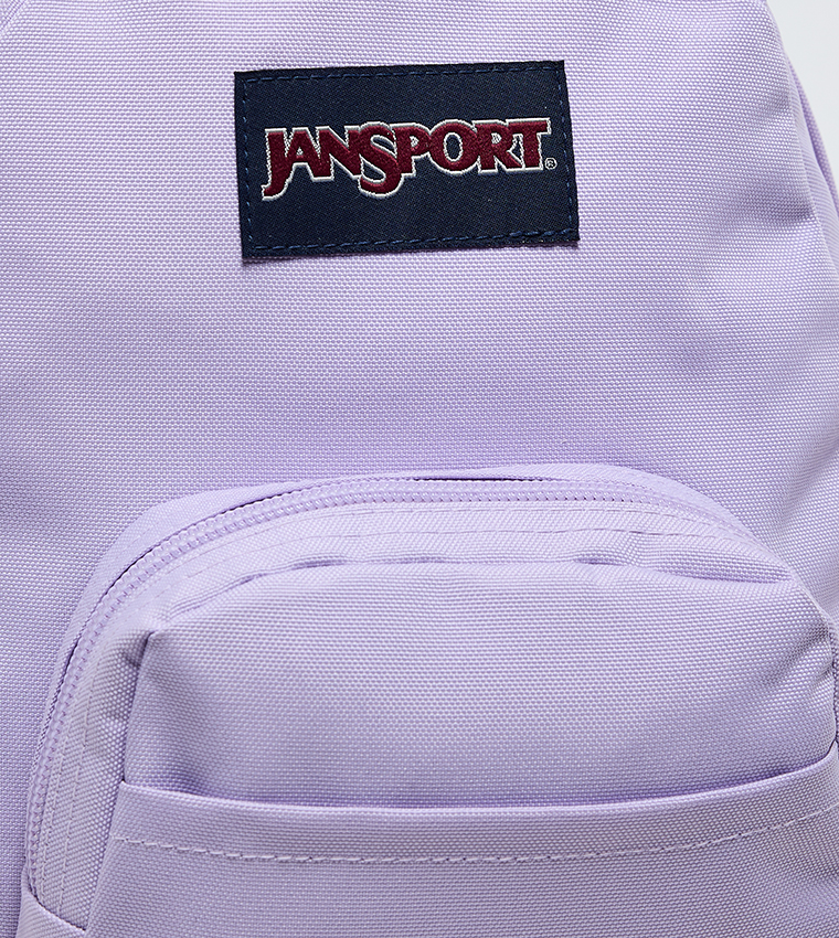 Label Detail Front Pocket Backpack