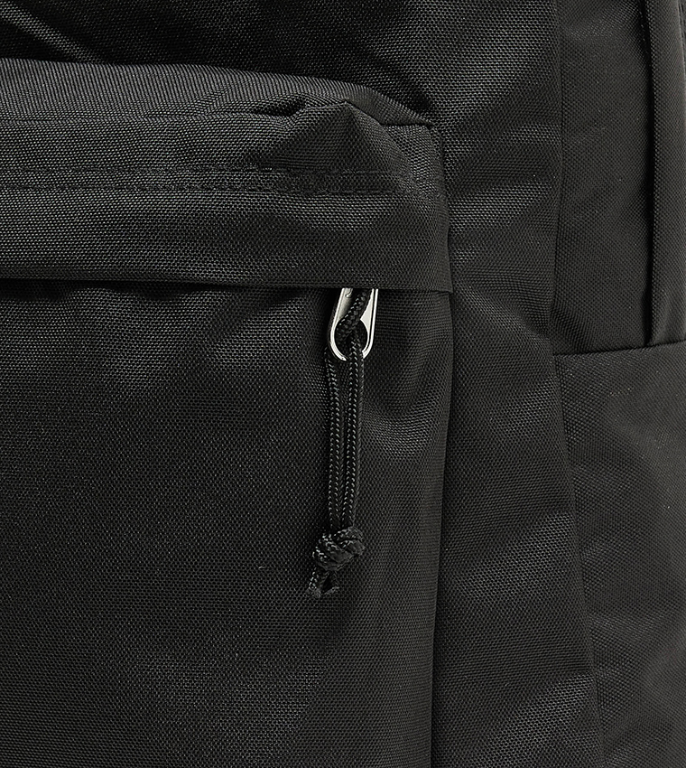 Logo Badge Zipper Backpack