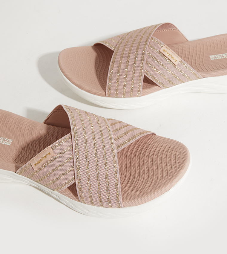 Buy Skechers ON THE GO 600 Comfort Sandals In Pink 6thStreet Qatar