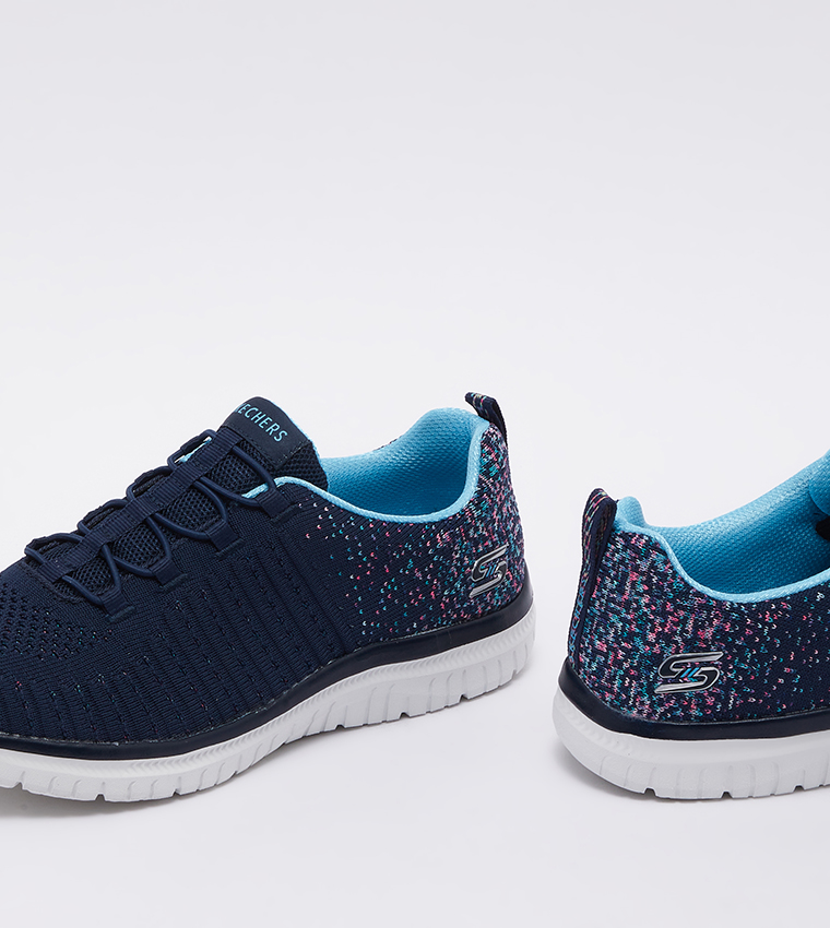 Buy Skechers VIRTUE Walking Shoes In Blue | 6thStreet Saudi Arabia