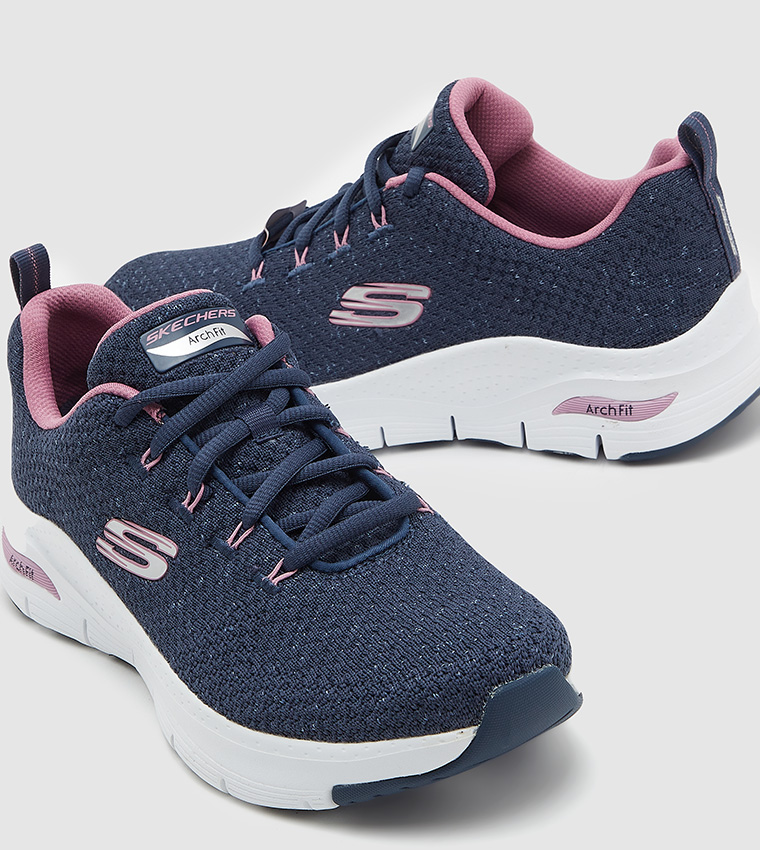 Photo inspiration: Visual Reference: Buy Skechers Arch Fit Lace Up Low Top Sneakers In