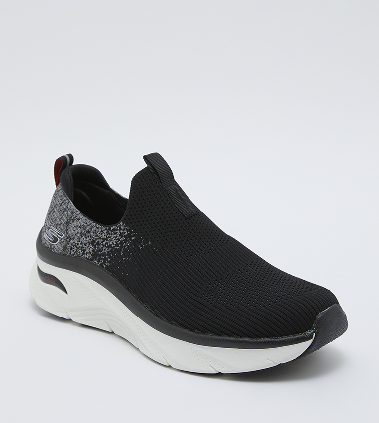 Buy Skechers ARCH FIT DLUX Outdoors Walking Shoes In Black | 6thStreet ...