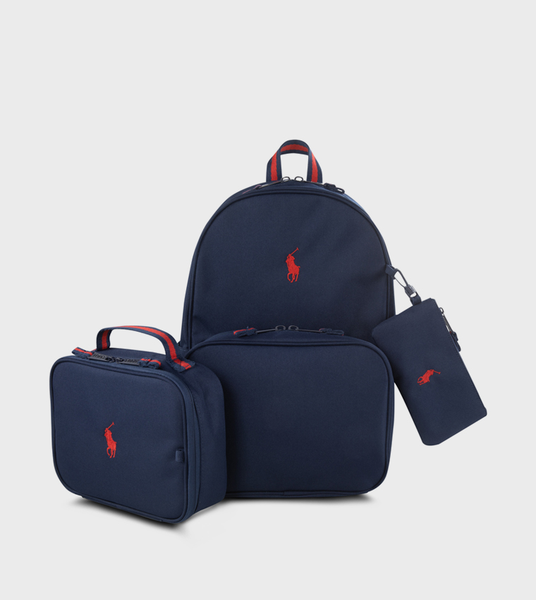 RLAN Logo Embroidered Combo Backpack Set