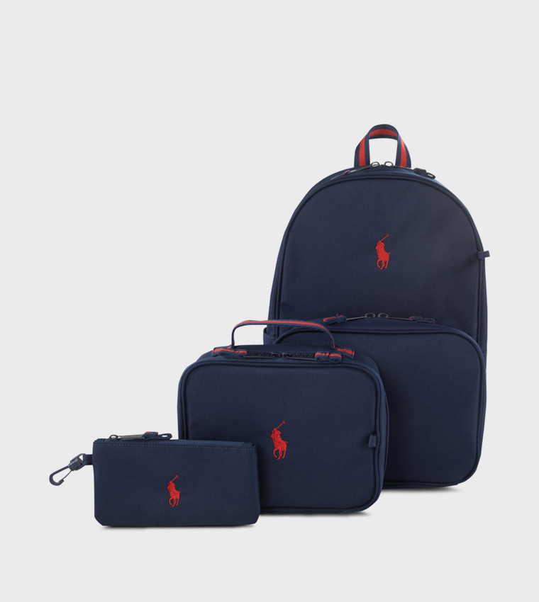 RLAN Logo Embroidered Combo Backpack Set