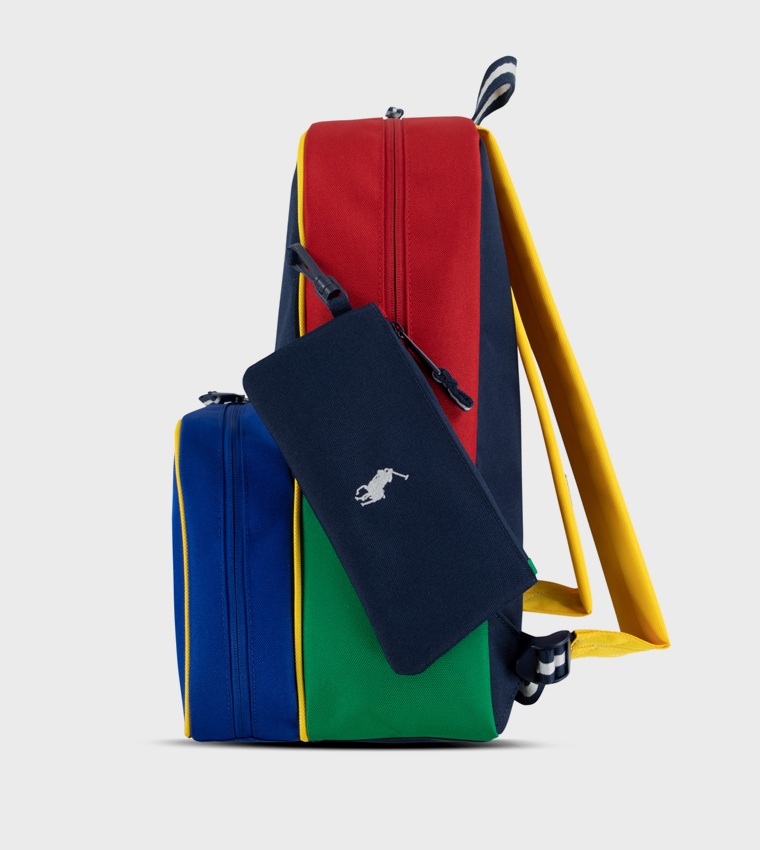 RLAN Color Block Combo Backpack Set
