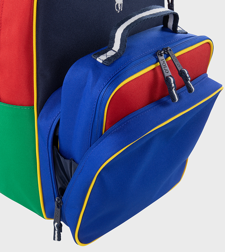 RLAN Color Block Combo Backpack Set